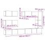 Mueble para TV de pared madera contrachapada artesanal 7 piezas by , TV Furniture - Ref: Foro24-3329140, Price: 377,24 €, Dis...