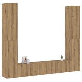 Muebles de TV de pared 6 uds madera ingeniería roble artesanal von , TV-Möbel - Ref: Foro24-3328986, Preis: 292,08 €, Rabatt:...