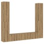 Muebles de TV de pared 6 uds madera ingeniería roble artesanal von , TV-Möbel - Ref: Foro24-3328986, Preis: 292,08 €, Rabatt:...