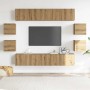 Mueble para TV de pared madera contrachapada artesanal 8 piezas von , TV-Möbel - Ref: Foro24-3328950, Preis: 277,04 €, Rabatt: %