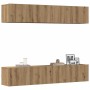 Muebles de TV de pared 4 uds madera ingeniería roble artesanal von , TV-Möbel - Ref: Foro24-3328944, Preis: 188,69 €, Rabatt: %