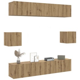 Mueble para TV de pared madera contrachapada artesanal 6 piezas von , TV-Möbel - Ref: Foro24-3328990, Preis: 231,52 €, Rabatt: %