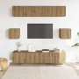 Mueble para TV de pared madera contrachapada artesanal 6 piezas von , TV-Möbel - Ref: Foro24-3328990, Preis: 231,52 €, Rabatt: %