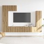 Mueble para TV de pared madera contrachapada artesanal 5 piezas by , TV Furniture - Ref: Foro24-3329196, Price: 240,10 €, Dis...