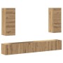 Mueble para TV de pared madera contrachapada artesanal 4 piezas von , TV-Möbel - Ref: Foro24-3329018, Preis: 224,14 €, Rabatt: %