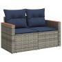 Set de muebles de jardín 6 pzas y cojines ratán sintético gris by , Garden sets - Ref: Foro24-3327442, Price: 490,13 €, Disco...