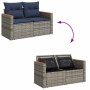 Set de muebles de jardín 6 pzas y cojines ratán sintético gris by , Garden sets - Ref: Foro24-3327442, Price: 490,13 €, Disco...