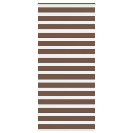 Estor cebra marrón 100x230 cm tejido ancho 95,9 cm poliéster by , Blinds and blinds - Ref: Foro24-4014391, Price: 29,89 €, Di...