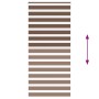 Estor cebra marrón 100x230 cm tejido ancho 95,9 cm poliéster by , Blinds and blinds - Ref: Foro24-4014391, Price: 29,89 €, Di...