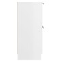 Aparador de madera contrachapada blanco brillante 60x30x70 cm by , Sideboards - Ref: Foro24-811103, Price: 86,52 €, Discount: %