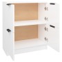 Aparador de madera contrachapada blanco brillante 60x30x70 cm by , Sideboards - Ref: Foro24-811103, Price: 86,52 €, Discount: %