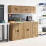Armario de pared para garaje madera ingeniería artesanal roble by , Armarios industriales - Ref: Foro24-860641, Price: 37,68 ...