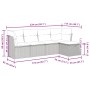 Juego de sofás jardín con cojines 5 pzas ratán sintético gris by , Garden sets - Ref: Foro24-3325267, Price: 373,37 €, Discou...