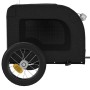 Remolque de bicicleta mascotas hierro tela Oxford gris negro by , pet strollers - Ref: Foro24-93825, Price: 94,16 €, Discount: %