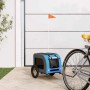 Remolque de bicicleta mascotas hierro tela Oxford azul gris von , Kinderwagen für Haustiere - Ref: Foro24-93827, Preis: 94,16...