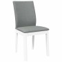 Sillas de comedor con cojines 2uds madera maciza blanco caucho by , dining chairs - Ref: Foro24-4102451, Price: 150,44 €, Dis...