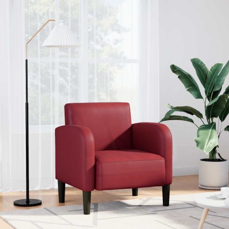 Sillón con reposabrazos color rojo vino 54 cm cuero sintética | Foro24.es | Tu tienda online para hogar, jardín y más Foro24.es