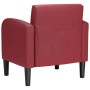 Sillón con reposabrazos color rojo vino 54 cm cuero sintética | Foro24.es | Tu tienda online para hogar, jardín y más Foro24.es