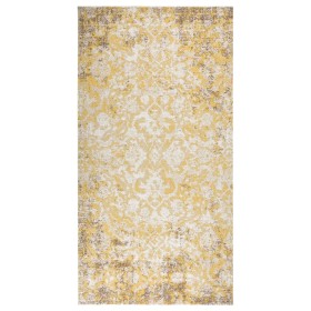 Alfombra de exterior tejido plano amarilla 80x150 cm de vidaXL, Protectores para exterior - Ref: Foro24-317042, Precio: 30,14...