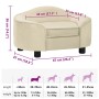 Sofá para perros felpa crema 67x47x36 cm von , Betten für Hunde - Ref: Foro24-171090, Preis: 98,89 €, Rabatt: -5%%