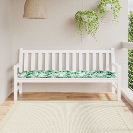 Cojín banco de jardín tela Oxford estampado hojas 180x50x7 cm by , Cushions for chairs and sofas - Ref: Foro24-378993, Price:...