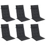 Cojines de silla con respaldo alto 6 uds tela Oxford negro von , Kissen für Stühle und Sofas - Ref: Foro24-361897, Preis: 102...