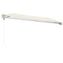 Toldo retráctil aluminio y tela color crema 5x3 m von , Markisen - Ref: Foro24-3154530, Preis: 660,54 €, Rabatt: -5%%