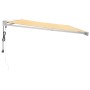 Toldo retráctil aluminio y tela amarillo y blanco 5x3 m by , Awnings - Ref: Foro24-3154585, Price: 731,09 €, Discount: %