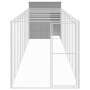 Caseta perro corral acero galvanizado gris claro 165x1067x181cm by , Dog kennels - Ref: Foro24-3189107, Price: 815,50 €, Disc...