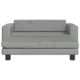 Sofá para niños y reposapiés terciopelo gris claro 100x50x30 cm von , Baby- und Kleinkindmöbel - Ref: Foro24-3196408, Preis: ...