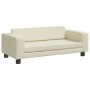 Sofá para niños y reposapiés cuero sintético crema 100x50x30 cm von , Baby- und Kleinkindmöbel - Ref: Foro24-3196415, Preis: ...