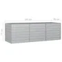 Versilberter, verzinkter Stahlbügel 240x80x77 cm von vidaXL, Töpfe und Pflanzgefäße - Ref: Foro24-316886, Preis: 81,28 €, Rab...