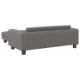 Sofá para niños con reposapiés cuero sintético gris 100x50x30cm by , Baby and Toddler Furniture - Ref: Foro24-3196417, Price:...