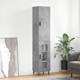 Aparador de madera contrachapada gris hormigón
