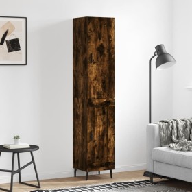 Aparador de madera contrachapada roble ahumado 34,5x34x180 cm von , Sideboards - Ref: Foro24-3199126, Preis: 107,34 €, Rabatt...