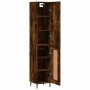 Aparador de madera contrachapada roble ahumado 34,5x34x180 cm von , Sideboards - Ref: Foro24-3199126, Preis: 107,34 €, Rabatt...