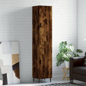 Aparador de madera contrachapada roble ahumado 34,5x34x180 cm von , Sideboards - Ref: Foro24-3198806, Preis: 121,02 €, Rabatt...