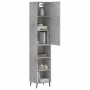 Aparador de madera contrachapada gris hormigón 34,5x34x180 cm by , Sideboards - Ref: Foro24-3198997, Price: 103,64 €, Discoun...