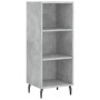 Aparador de madera contrachapada gris hormigón 34,5x34x180 cm by , Sideboards - Ref: Foro24-3198997, Price: 103,64 €, Discoun...
