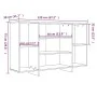 Aparador de madera contrachapada roble Sonoma 120x30x75 cm de vidaXL, Aparadores - Ref: Foro24-809623, Precio: 76,61 €, Descu...
