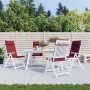 Cojines de silla con respaldo alto 4 uds tela Oxford rojo tinto von , Kissen für Stühle und Sofas - Ref: Foro24-361902, Preis...