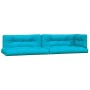 Cojines para palés 5 piezas tela turquesa von , Kissen für Stühle und Sofas - Ref: Foro24-360798, Preis: 110,93 €, Rabatt: -5%%