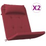 Cojines para silla Adirondack 2 uds tela Oxford rojo tinto by , Cushions for chairs and sofas - Ref: Foro24-361839, Price: 64...