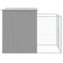 Caseta perros corral acero galvanizado gris claro 165x251x181cm de , Casetas para perros - Ref: Foro24-172366, Precio: 394,13...