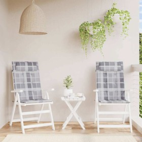 Cojines de silla respaldo alto 2 uds tela Oxford
