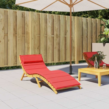 Cojín de tumbona de tela Oxford rojo 180x60x4 cm by , Cushions for chairs and sofas - Ref: Foro24-361858, Price: 46,39 €, Dis...