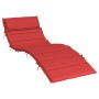 Cojín de tumbona de tela Oxford rojo 180x60x4 cm by , Cushions for chairs and sofas - Ref: Foro24-361858, Price: 46,39 €, Dis...