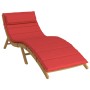 Cojín de tumbona de tela Oxford rojo 180x60x4 cm by , Cushions for chairs and sofas - Ref: Foro24-361858, Price: 46,39 €, Dis...