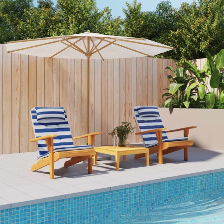 Cojines silla Adirondack 2 uds tela Oxford a rayas azul blanco by , Cushions for chairs and sofas - Ref: Foro24-361845, Price...
