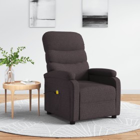 Sillón de masaje eléctrico tela marrón oscuro by , Electric massage chairs - Ref: Foro24-321231, Price: 203,09 €, Discount: %